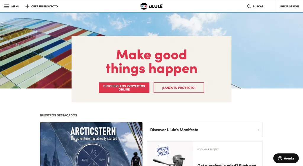 Plataforma de crowdfunding Ulule